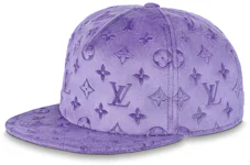 Louis Vuitton Monogram Velvet Cap Purple