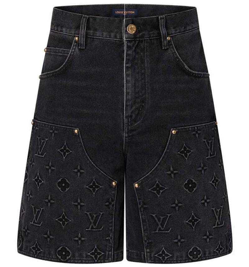 Pantalones Cortos Bermudas Jeans Hombre Negra Pantalones Cortos