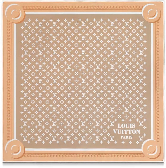 Louis Vuitton Monogram Flower Tile Square 90 Light Pink in Silk - US