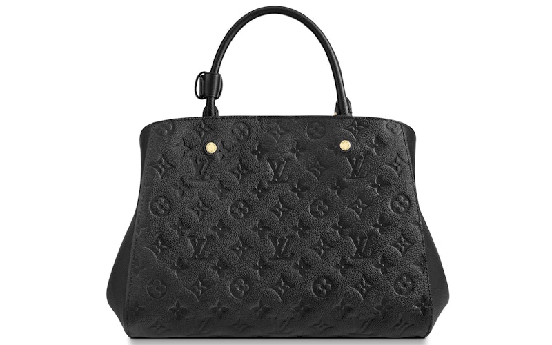 Louis Vuitton Montaigne Monogram Empreinte MM Noir US