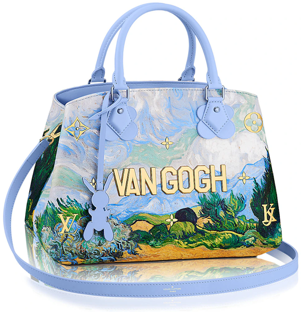 Louis Vuitton x Jeff Koons Montaigne Vincent Van Gogh Masters MM Lavender  Multicolor in Coated Canvas with Brass - GB