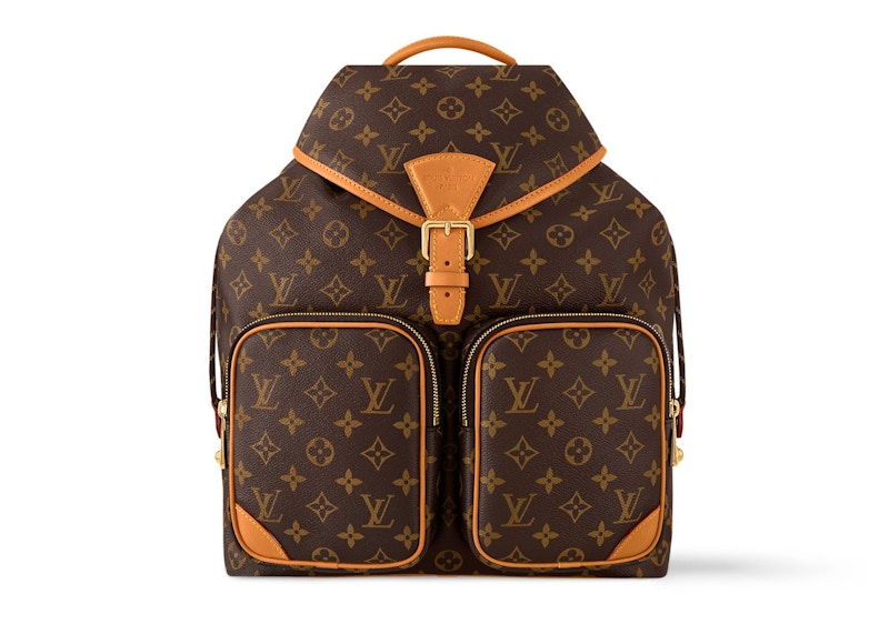 Pre-owned Louis Vuitton Men's Montsouris Cargo Backpack In Monogram
