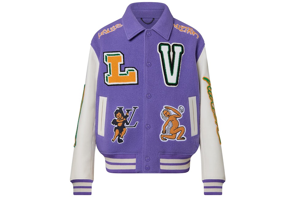 MULTI-PATCHES MIXED LEATHER VARSITY BLOUSON