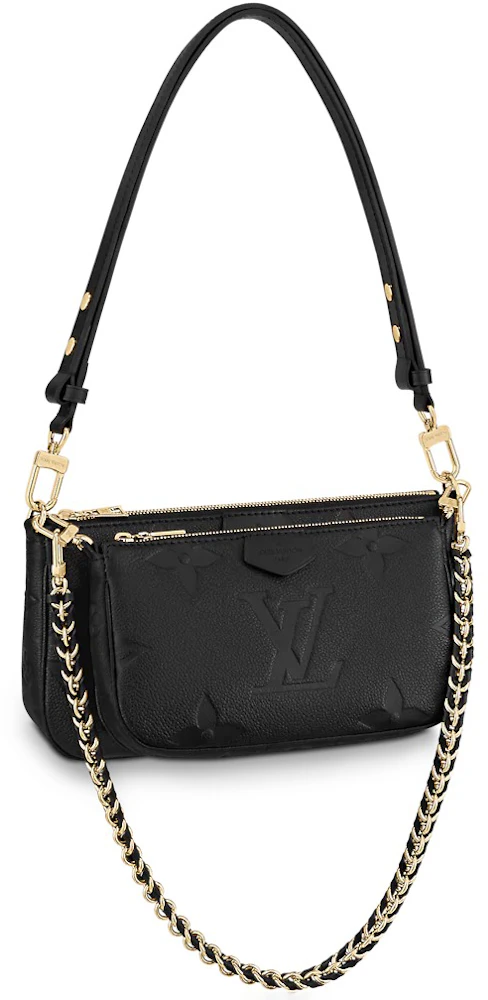 Multi pochette accessoires leather crossbody bag Louis Vuitton Black in  Leather - 21202563