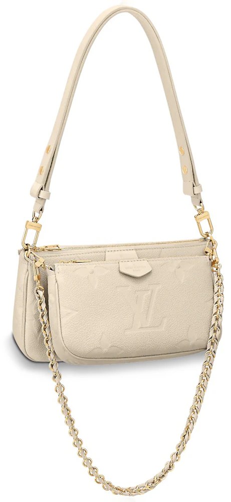 Louis Vuitton Multi Pochette Accessoires Creme in Cowhide Leather with  Gold-tone - GB