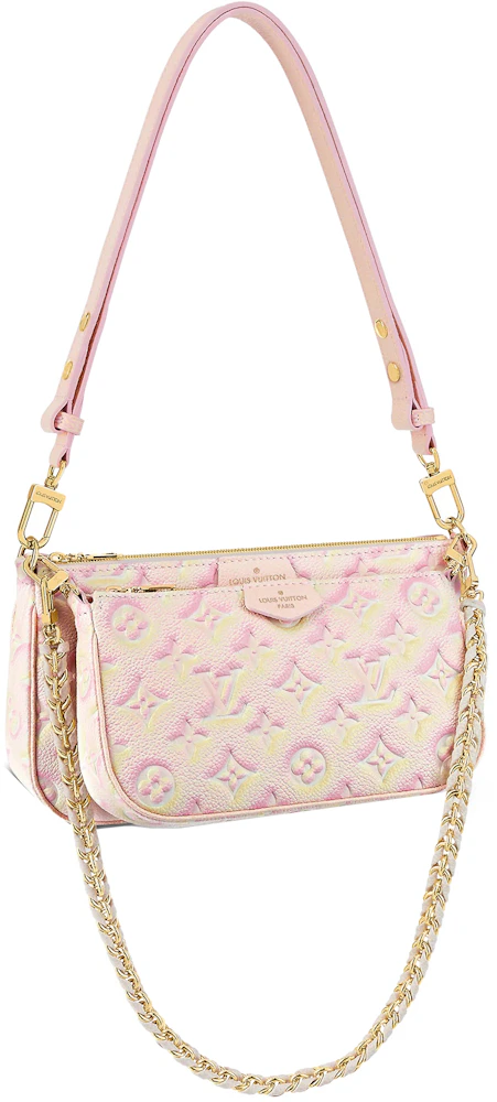 Louis Vuitton Multi Pochette Accessoires Light Pink in Grained Cowhide  Leather with Gold-tone - GB