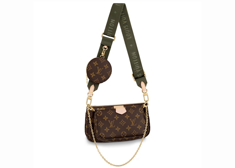 Louis Vuitton Multi Pochette Accessoires Monogram Khaki in Coated ...