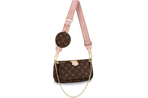 Louis Vuitton Multi Pochette Accessoires Monogram Rose Clair in