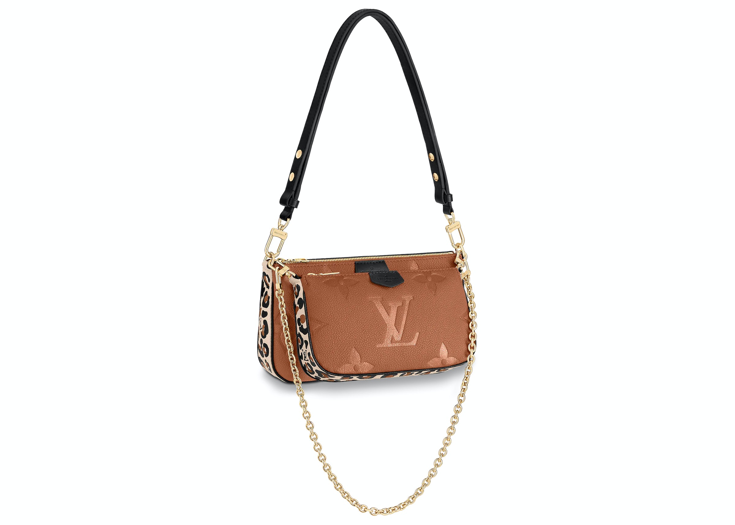 Louis Vuitton Multi Pochette Accessoires Wild at Heart Caramel in Cowhide  Leather with Gold-tone - GB
