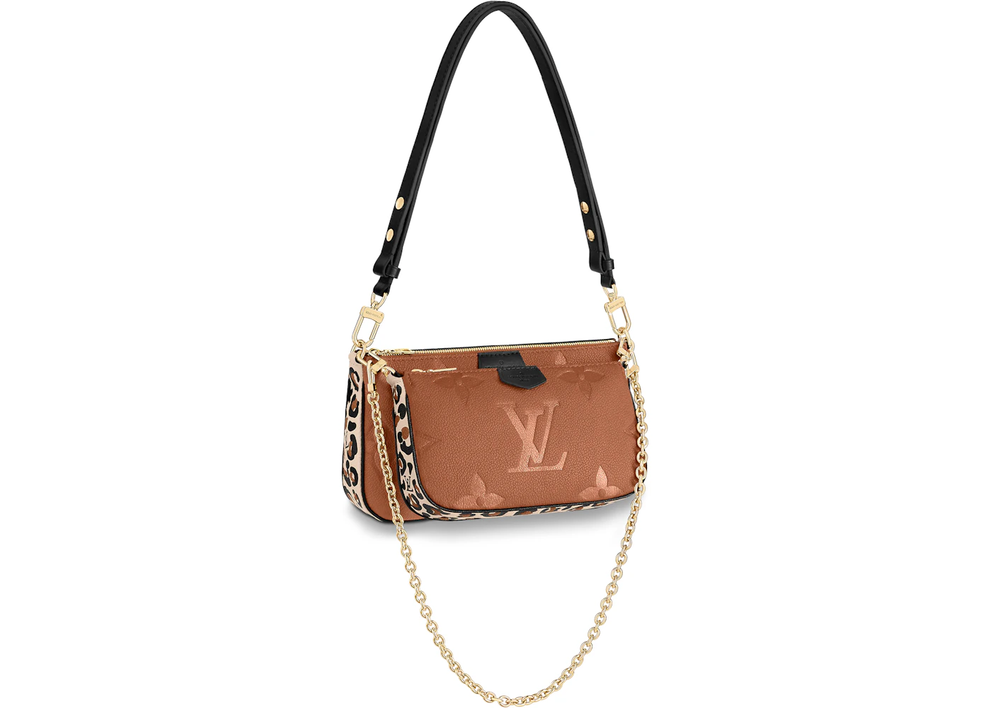 Louis Vuitton Multi Pochette Accessoires Wild at Heart Caramel in Cowhide  Leather with Gold-tone - US