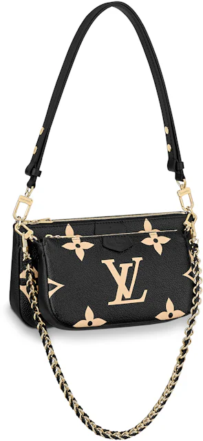 Louis Vuitton Multi Pochette Monogram Empreinte Bi-color Black in ...
