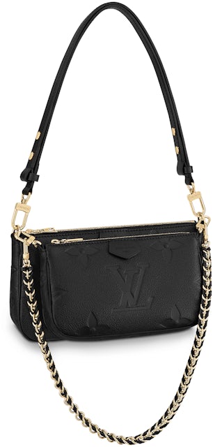 Louis Vuitton Multi Pochette Monogram Empreinte Black in Leather with  Gold-tone - GB