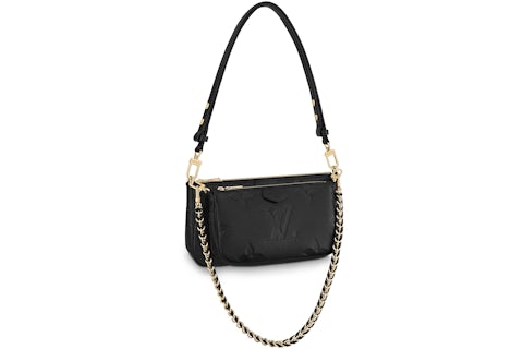 Louis Vuitton Multi Pochette Monogram Empreinte Black in Leather