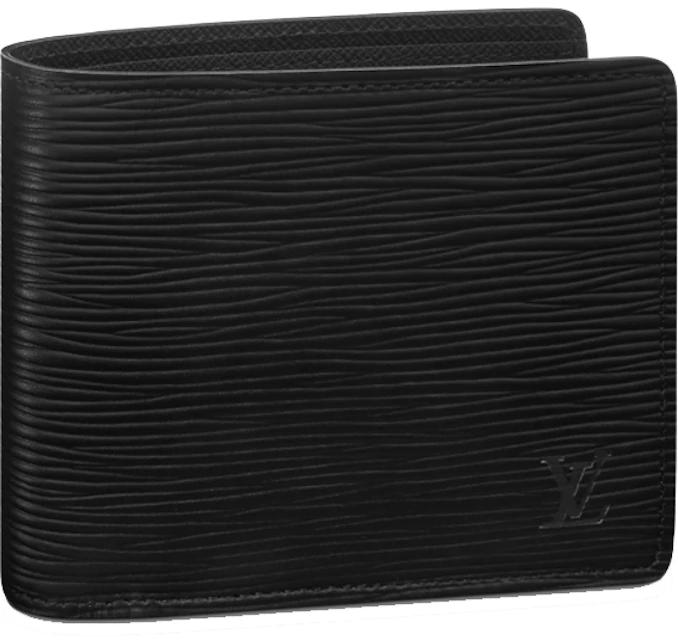 Louis Vuitton Multiple Wallet (3 Card Epi Black in Epi Leather