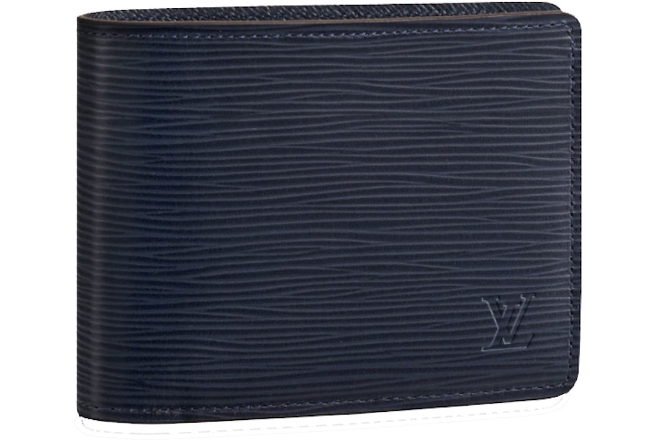 Louis Vuitton Multiple Wallet (3 Card Slot) Epi Navy Blue in Epi