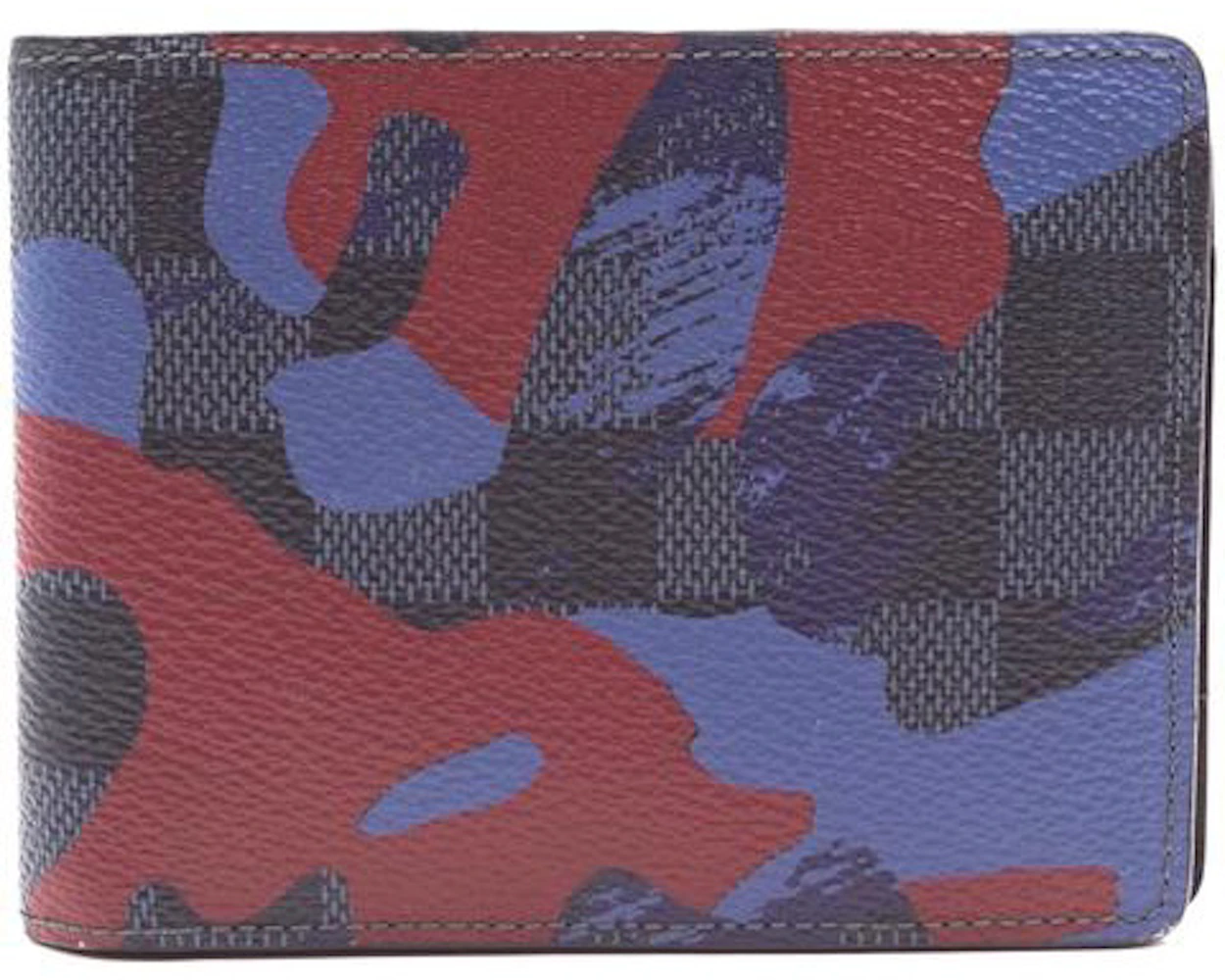 Louis Vuitton Multiple Wallet Damier Cobalt Camouflage Bordeaux