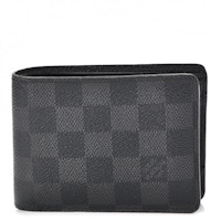 Louis Vuitton Wallet Damier Graphite Black/Grey in Canvas
