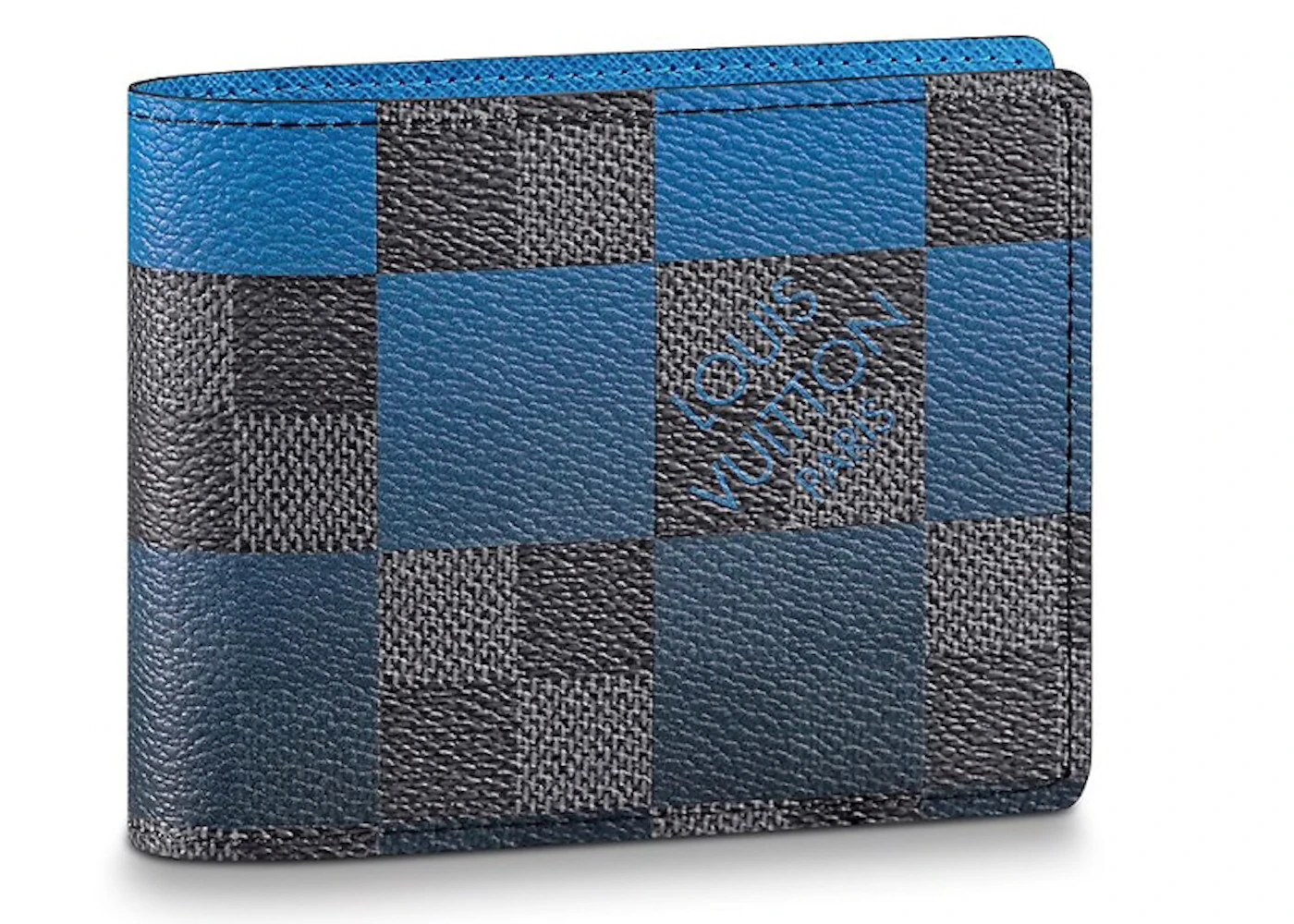 Louis Vuitton Multiple Wallet Damier Graphite Giant (3 Card Slot) Blue in  Coated Canvas - US