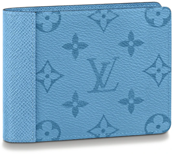 Countryside cylinder deltager Louis Vuitton Multiple Wallet Denim in Coated Canvas/Cowhide Leather