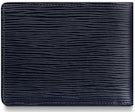 Louis Vuitton Multiple Wallet Epi LV Initials Bleu Marine in Epi