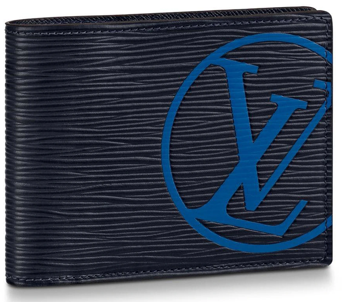 Louis Vuitton Blue/White EPI Leather Emilie NM Wallet