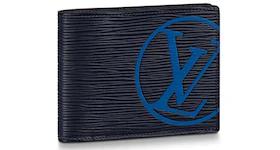 Louis Vuitton Multiple Wallet Epi LV Initials Bleu Marine
