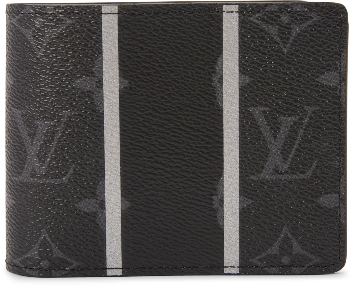 Louis Vuitton Monogram Eclipse Canvas Multiple Mens Wallet Black/Grey