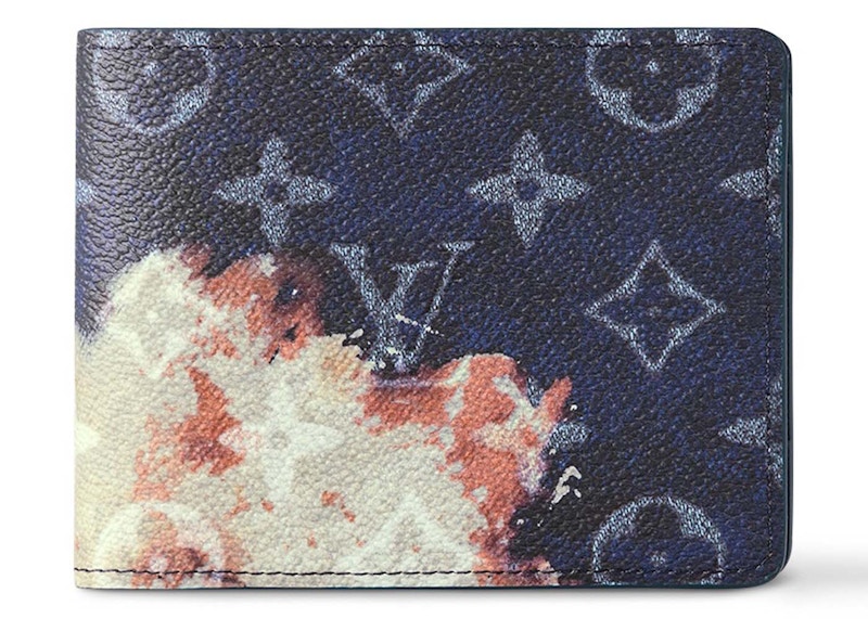Pre-owned Louis Vuitton Men's Ple Wallet In Ink Blue