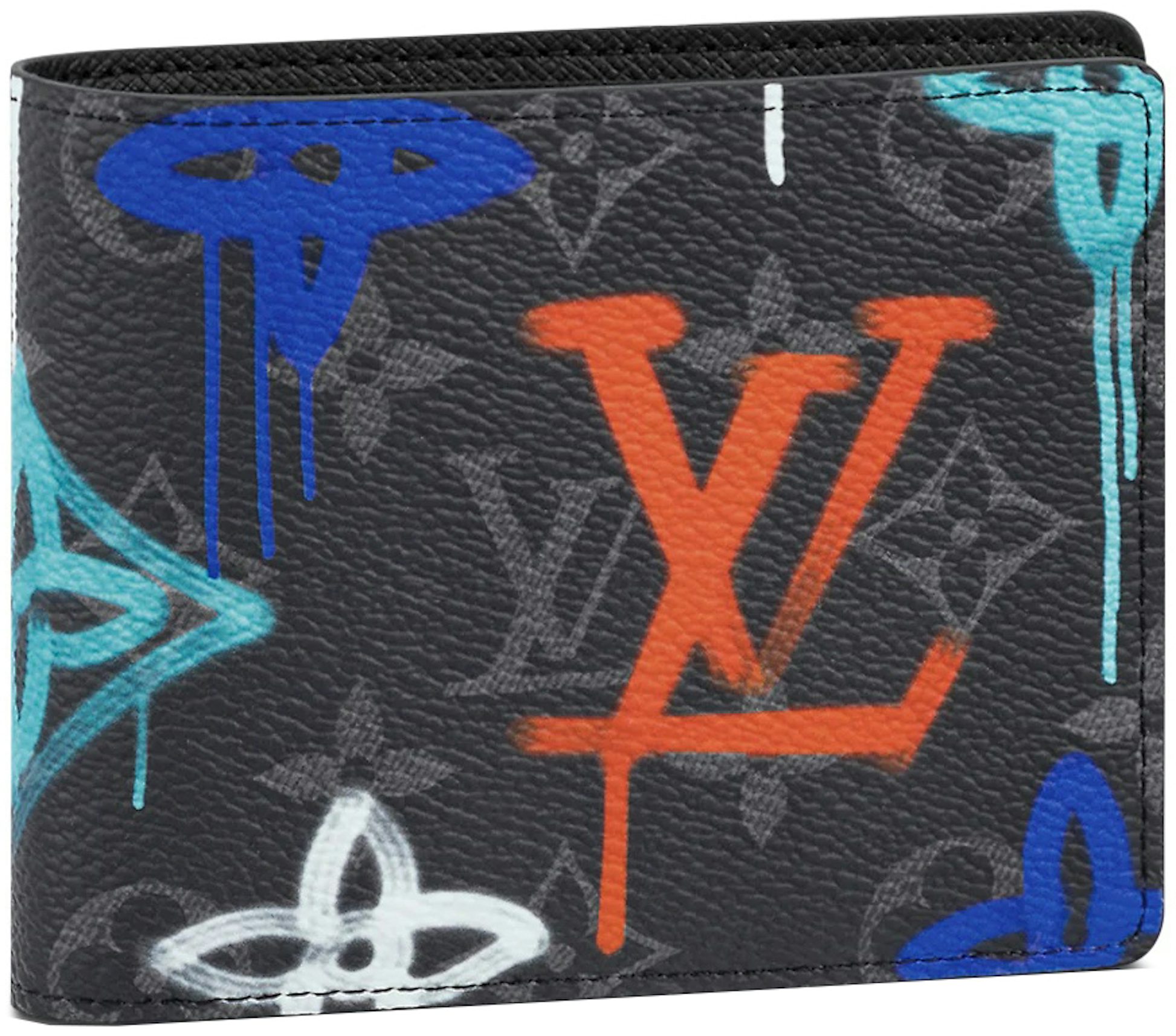 Louis Vuitton Multiple Wallet LV Graffiti Multicolor in Coated Canvas/ Cowhide Leather - US