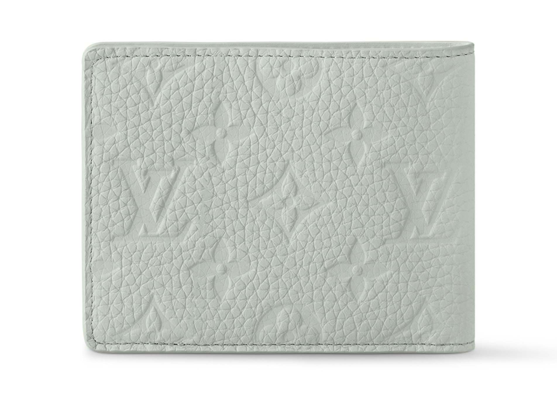 Louis Vuitton Multiple Wallet Mineral Gray in Embossed Taurillon 