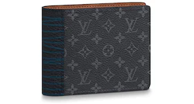 Louis Vuitton Multiple Wallet Monogram Eclipse (5 Card Slot) Patchwork Black/Blue