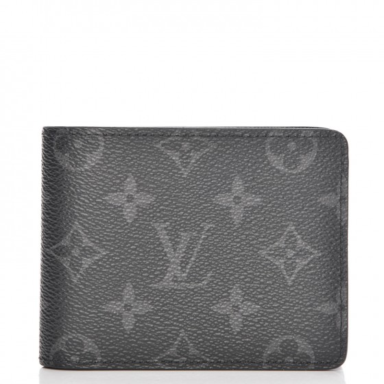 Louis Vuitton Multiple Wallet Monogram Eclipse Canvas Grey