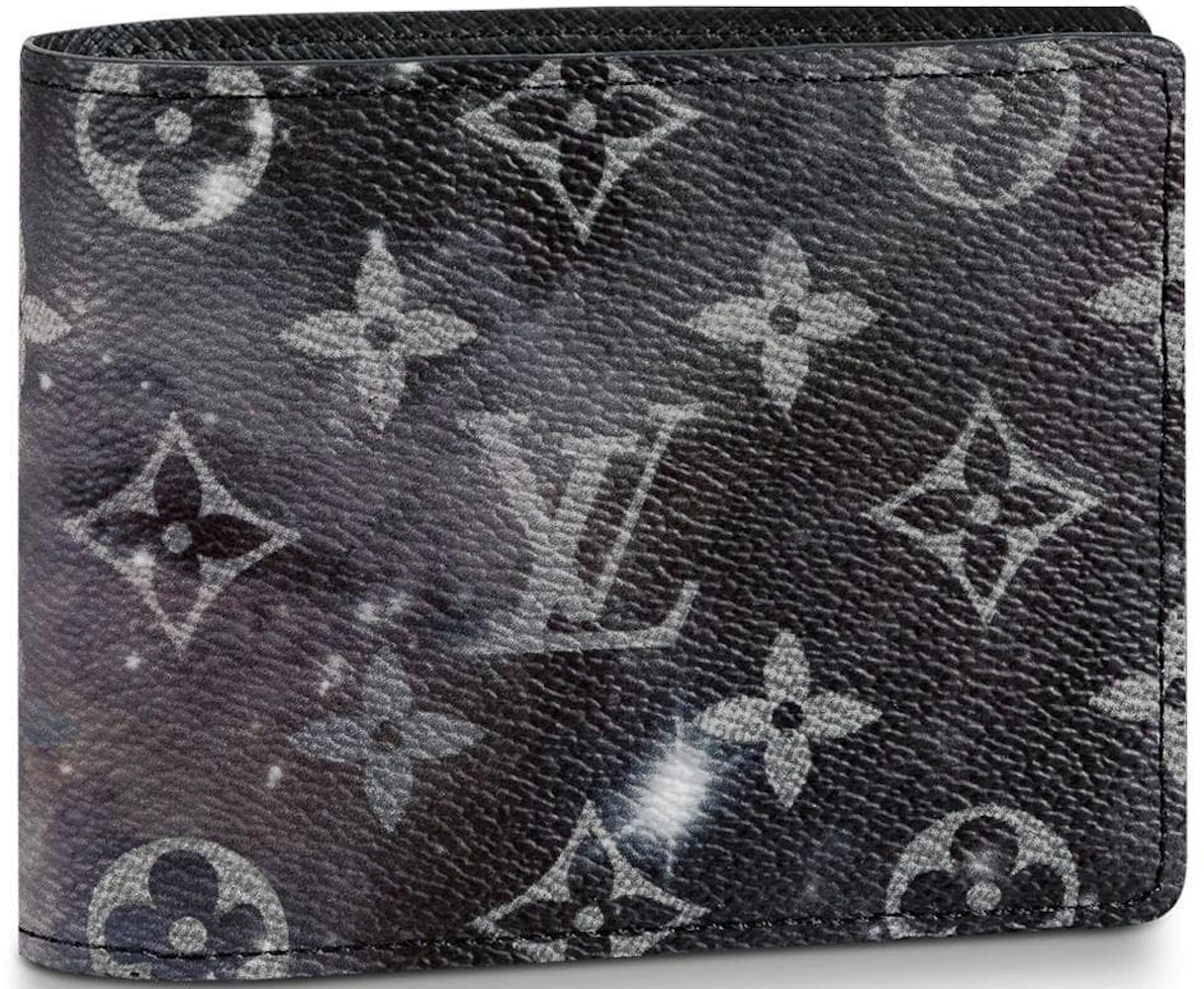 Vuitton Multiple Wallet Monogram Galaxy Black/Grey Coated