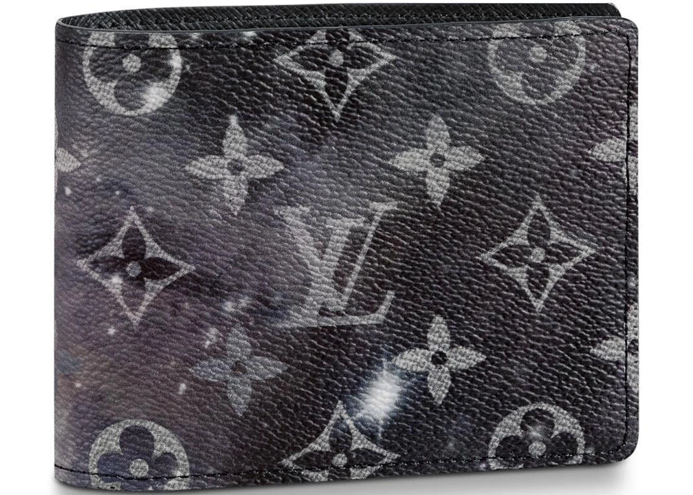 louis-vuitton black multi color wallet