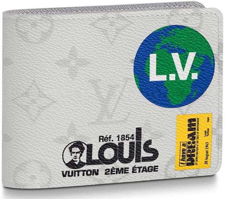Louis Vuitton Multiple Wallet Monogram Logo Story White in Canvas - US