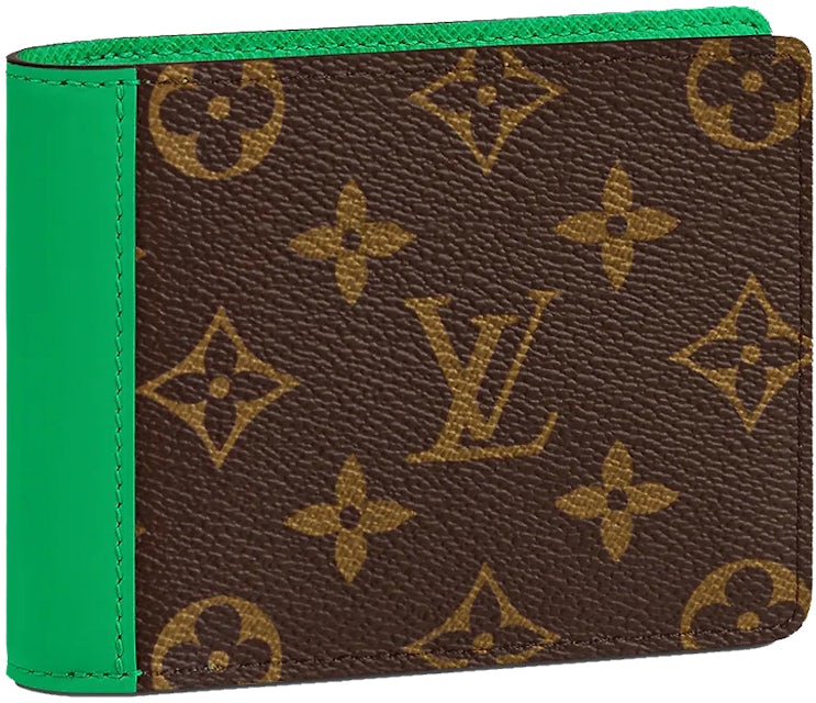 Louis Vuitton Multiple Wallet Monogram Macassar Minty Green in Coated Canvas/Cowhide  Leather - US
