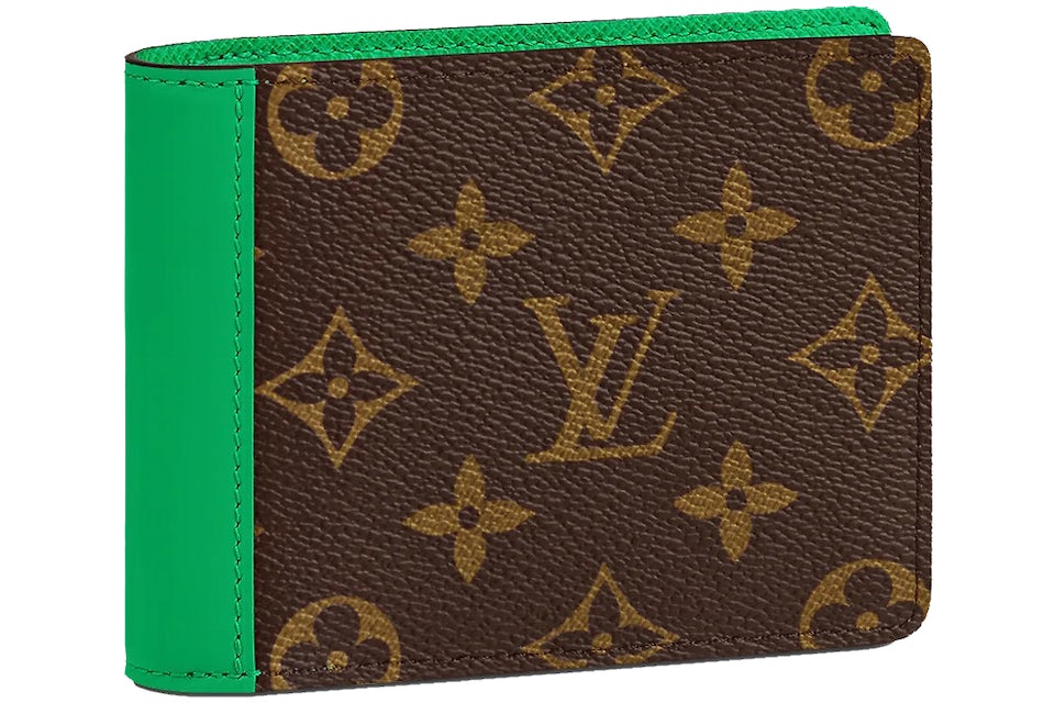 Louis Vuitton Multiple Wallet Monogram Macassar Minty Green in Coated Canvas/Cowhide  Leather - US