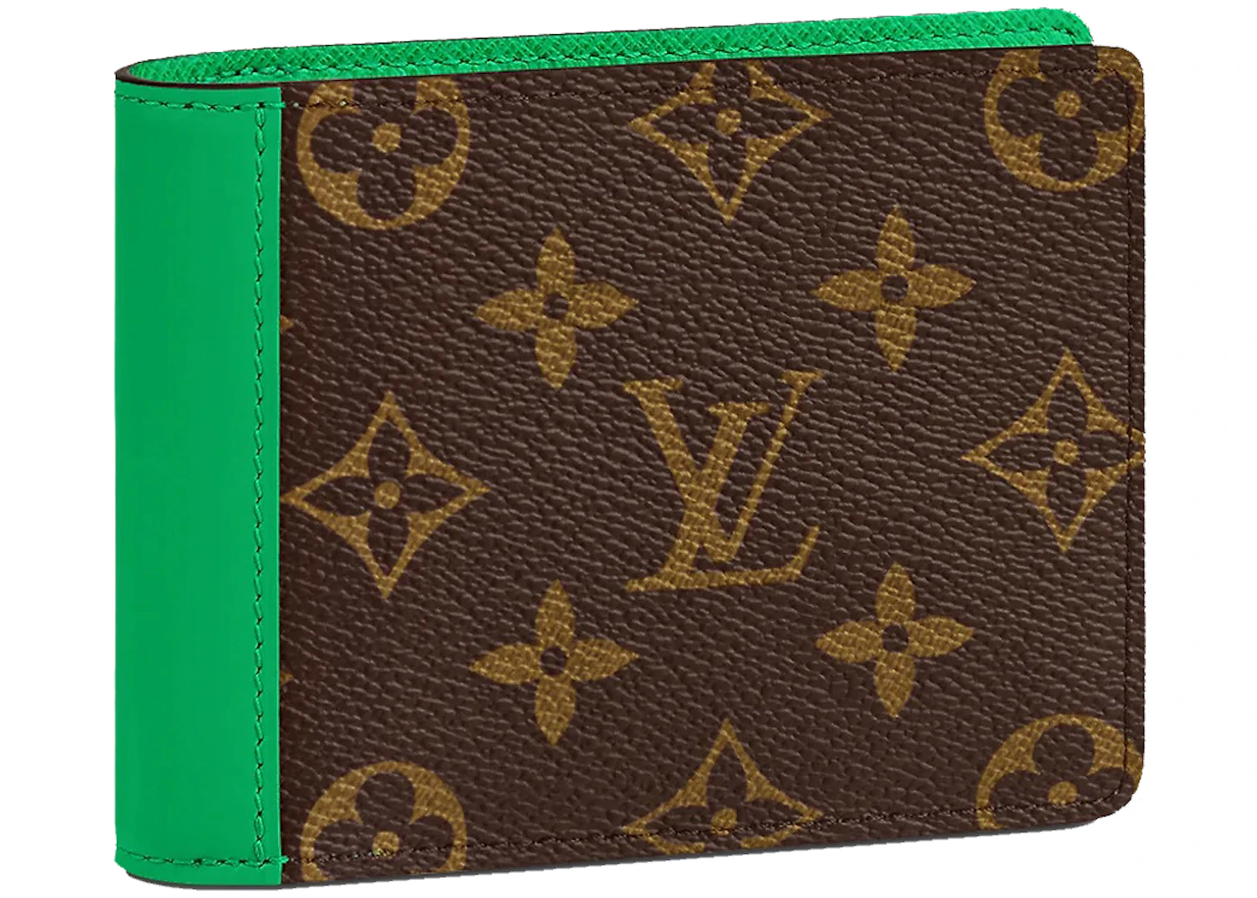 green and white louis vuittons wallet