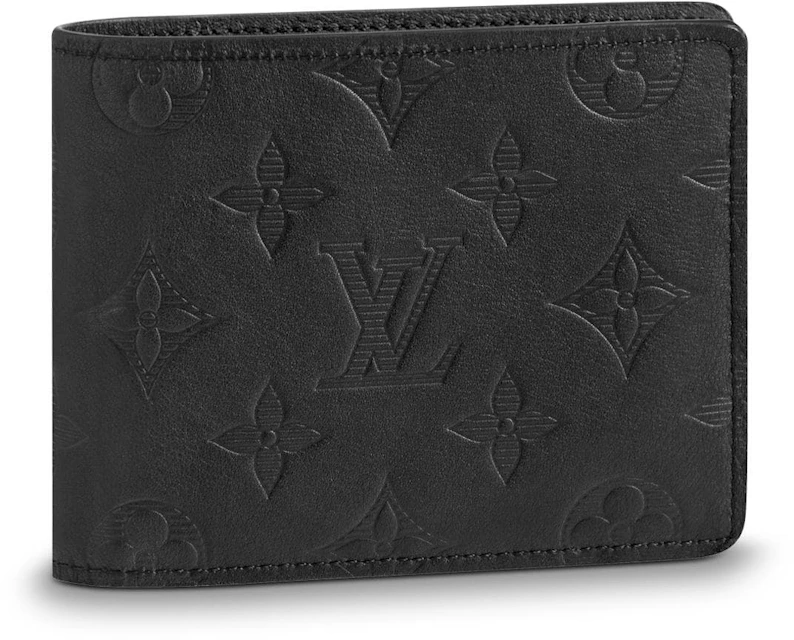 Tålmodighed dør transaktion Louis Vuitton Multiple Wallet Monogram Shadow Black in Coated Canvas with  Brass