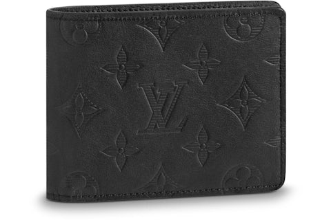 Louis Vuitton Cartera Múltiple Monogram Shadow Negro in Coated