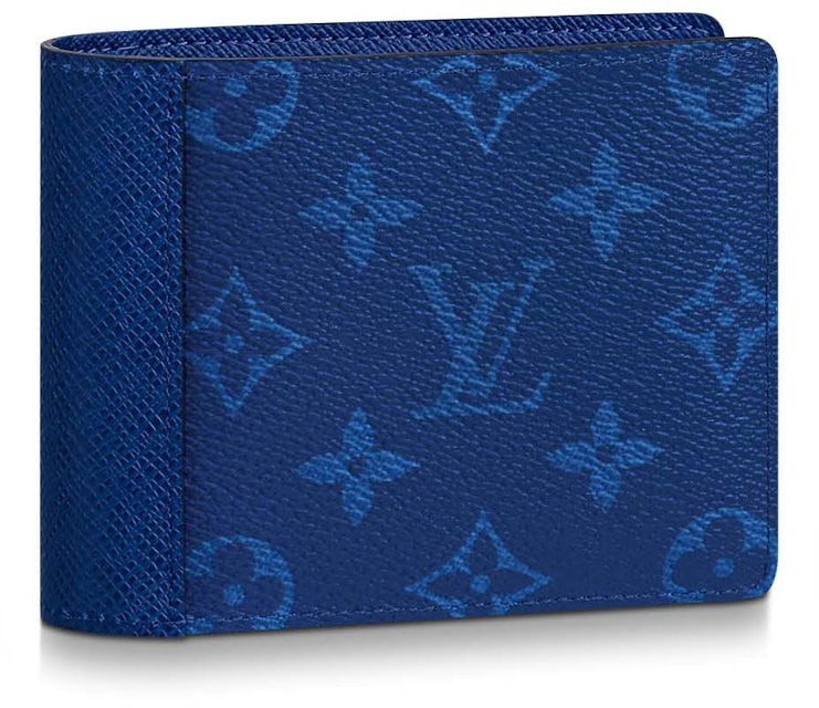 Louis Vuitton Navy Blue Leather Multiple Wallet Louis Vuitton