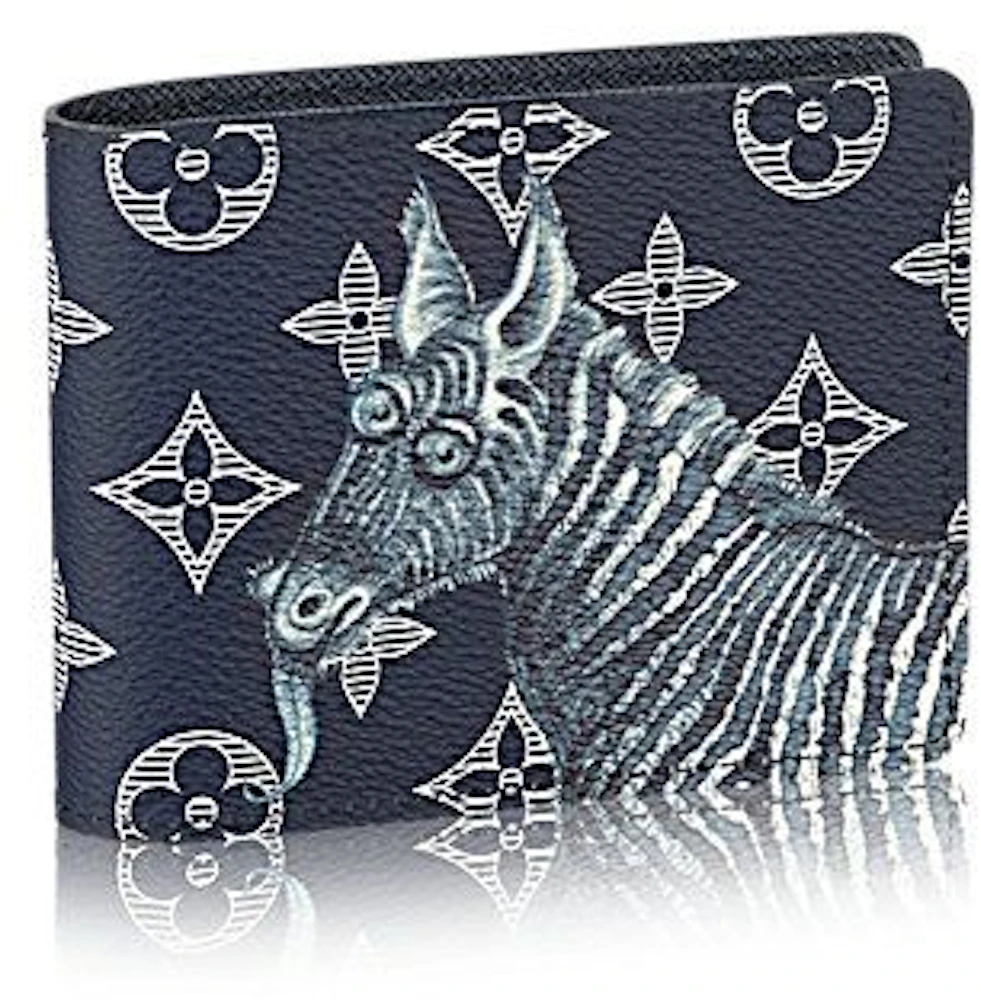 Louis Vuitton Blue Monogram Chapman Brothers Coated Canvas Savane PM Silver Hardware, 2017 (Like New), Handbag
