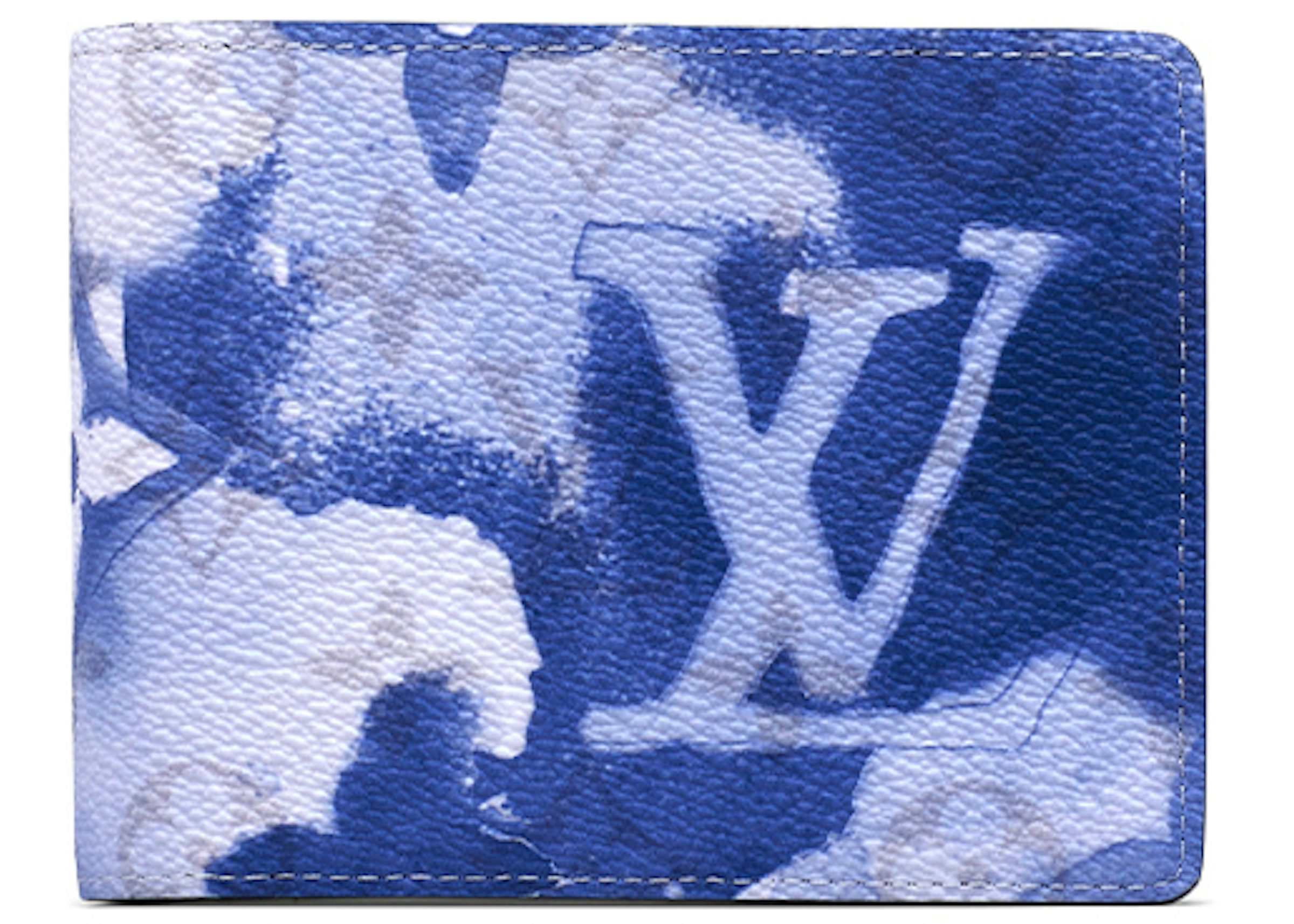 Louis Vuitton Multiple Wallet Watercolor Blue in Monogram Coated Canvas - US