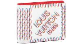 Louis Vuitton Multiple Wallet White Damier Spray