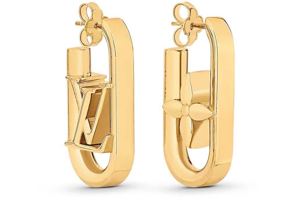 Louis Vuitton My LV Chain Earrings Brass in Brass with Brass-tone - US