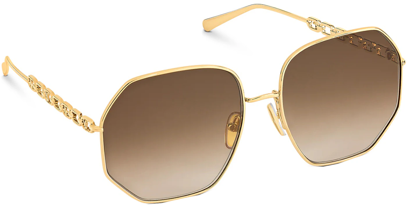 Louis Vuitton My LV Chain Round Sunglasses Gold (Z1650E/W) in Gold