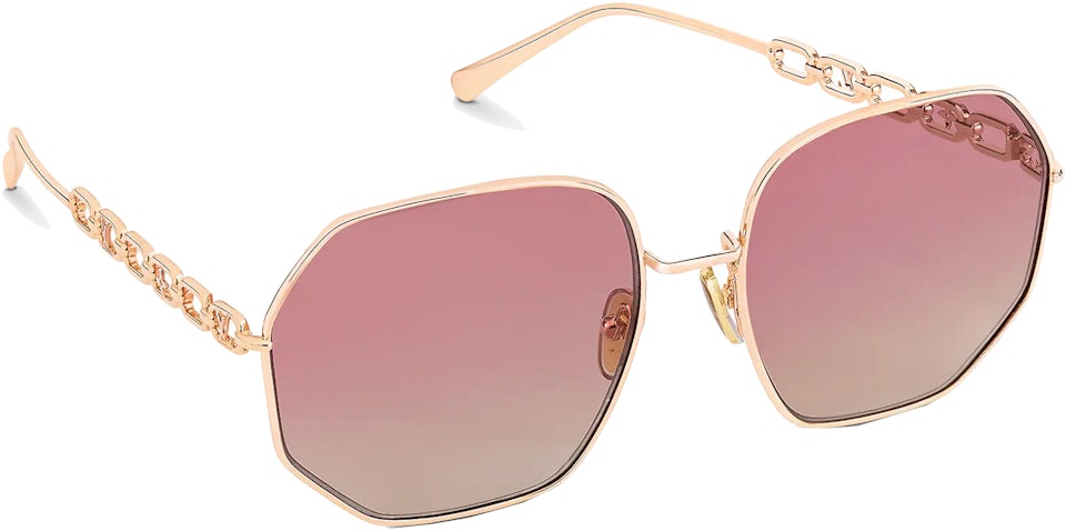 Louis Vuitton My LV Chain Round Sunglasses Pink Gold (Z1651E/W)