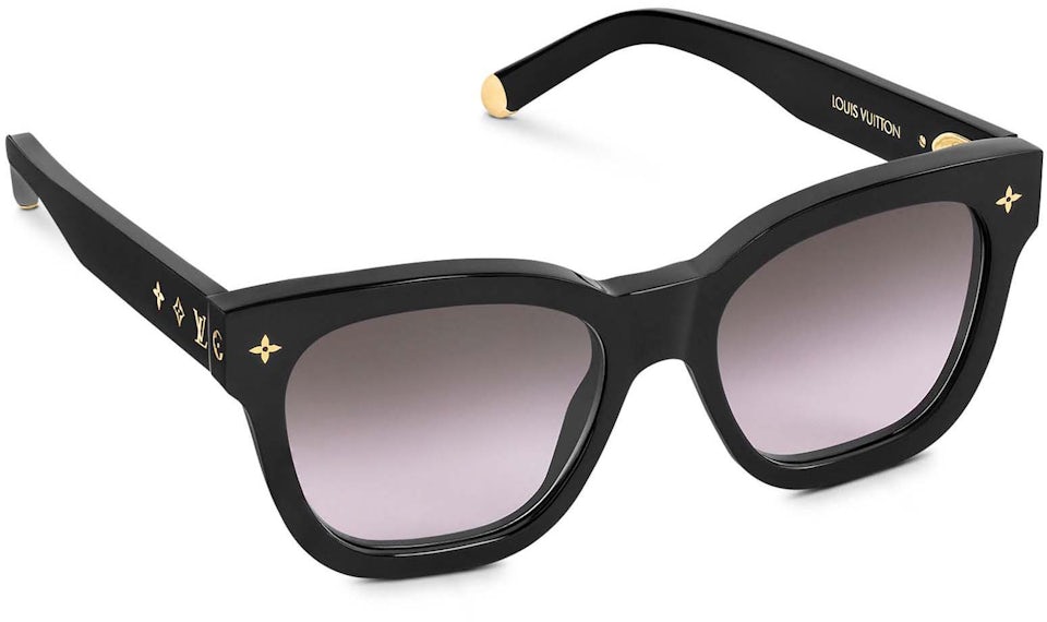 Louis Vuitton LV Moon Cat Eye Sunglasses Black Acetate. Size E