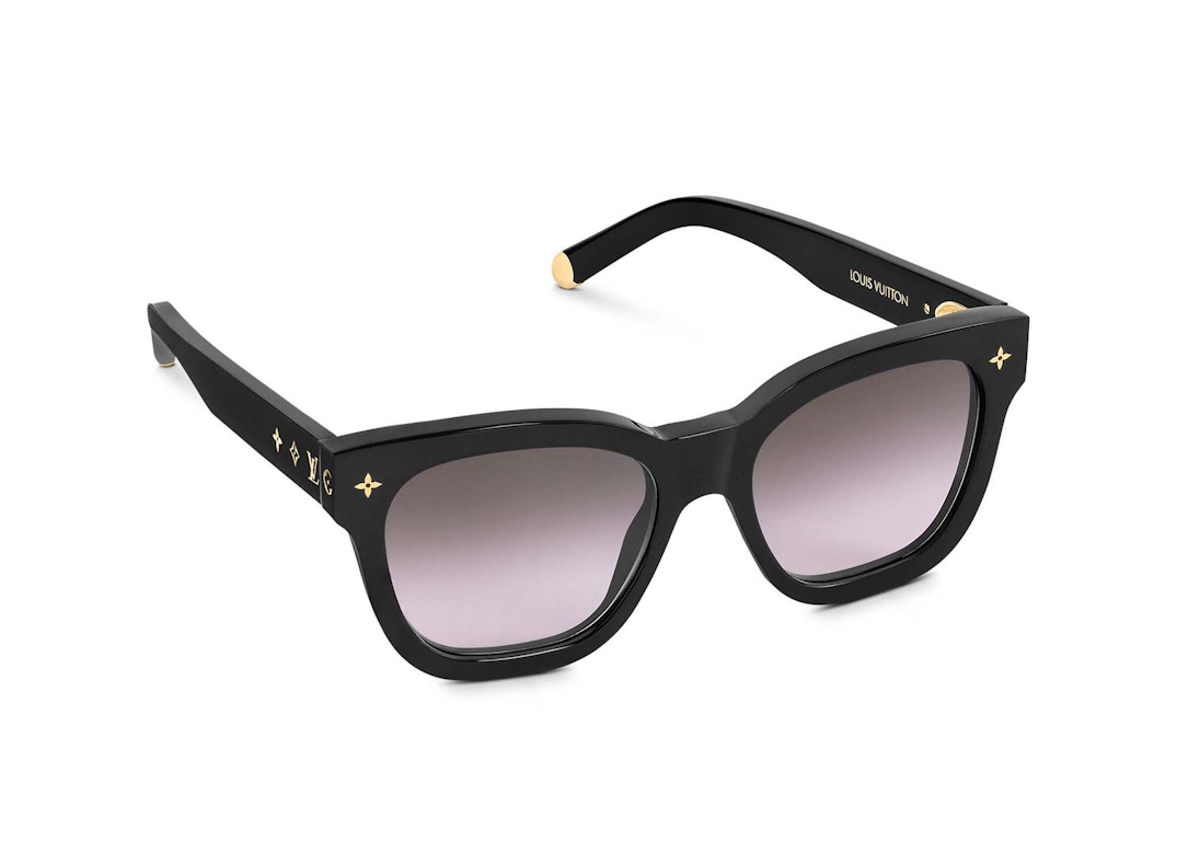 Louis Vuitton My LV Chain Two Classique Square Sunglasses Black Plastic. Size U