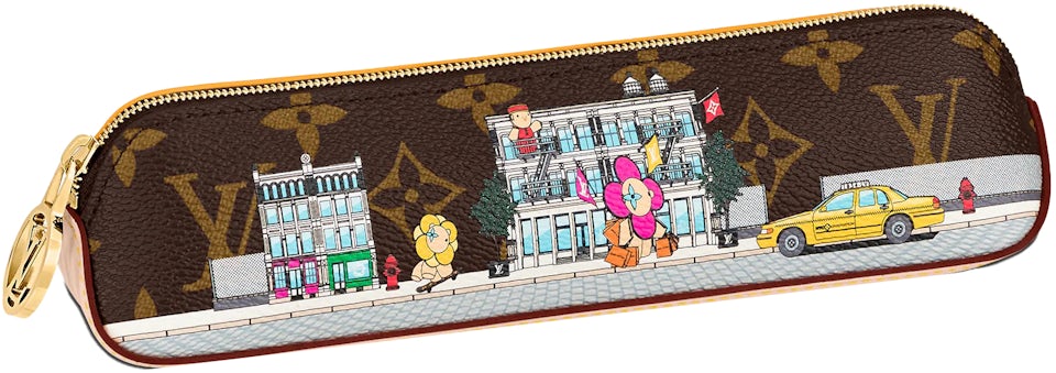 Louis Vuitton Elizabeth Pencil Pouch Game On White in Coated Canvas with  Gold-tone - US